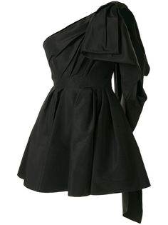 Carolina Herrera расклешенное платье с бантом