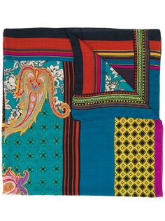 Etro шарф с абстрактным принтом