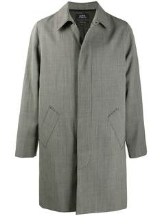 A.P.C. тренч New England в ломаную клетку