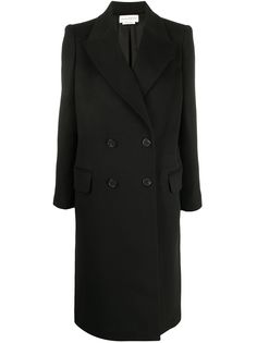 Alexander McQueen двубортное пальто строгого кроя