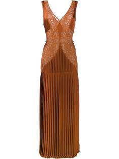 Stella McCartney кружевное платье с плиссировкой