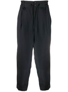 Y-3 укороченные брюки со складками