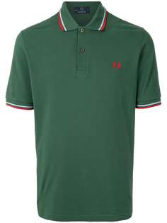 Fred Perry рубашка поло с отделкой в полоску и логотипом