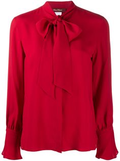 Max Mara блузка с бантом