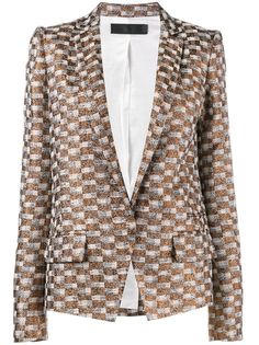 Haider Ackermann жаккардовый блейзер в клетку