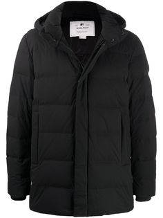 Woolrich пуховик с вышитым логотипом