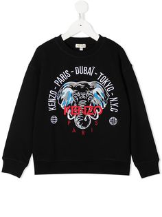 Kenzo Kids толстовка с принтом