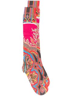 Etro носки с узором пейсли и логотипом
