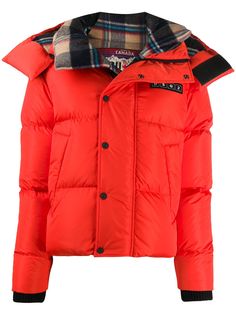 Dsquared2 пуховик на молнии с капюшоном
