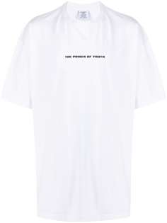 Vetements футболка с надписью