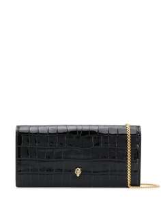 Alexander McQueen клатч с жатым эффектом