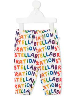 Stella McCartney Kids спортивные брюки с принтом Stellabration