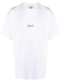 Vetements футболка с вышитым логотипом