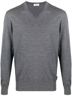 Z Zegna джемпер тонкой вязки с V-образным вырезом