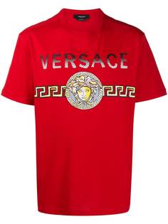 Versace футболка с логотипом Medusa