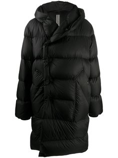 Rick Owens пуховик с длинными рукавами
