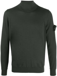 Stone Island джемпер с высоким воротником и логотипом