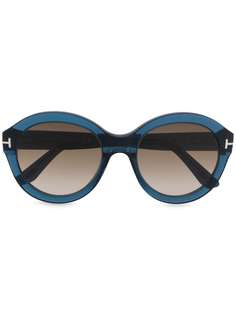 Tom Ford Eyewear солнцезащитные очки в круглой оправе