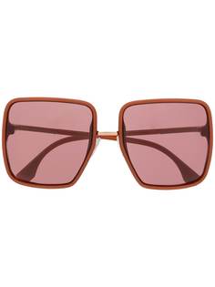 Fendi Eyewear солнцезащитные очки в массивной квадратной оправе