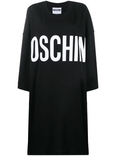 Moschino платье оверсайз с логотипом