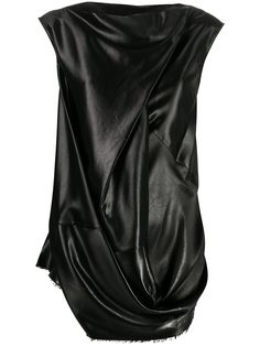 Rick Owens топ свободного кроя с завязками