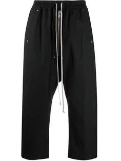 Rick Owens брюки с низким шаговым швом и кулиской