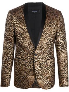 Dsquared2 пиджак с леопардовым узором