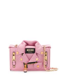 Moschino сумка через плечо в форме байкерской куртки