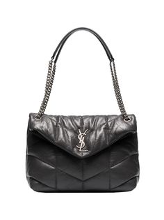 Saint Laurent сумка на плечо Loulou Puffer среднего размера