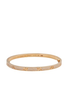 Cartier золотой браслет Love с бриллиантами