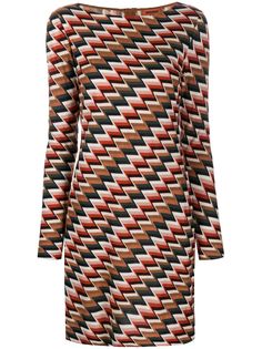 Missoni трикотажное платье с узором зигзаг