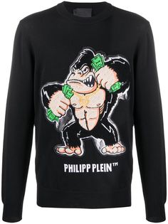 Philipp Plein джемпер с вышивкой King Plein