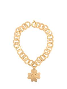 Chanel Pre-Owned колье 1990-х годов с логотипом CC