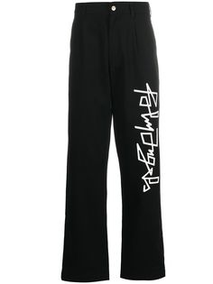 Palm Angels прямые брюки с логотипом
