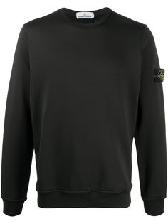 Stone Island толстовка с нашивкой-логотипом