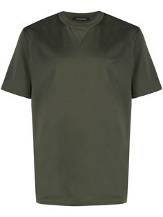 Ermenegildo Zegna футболка с вышитым логотипом