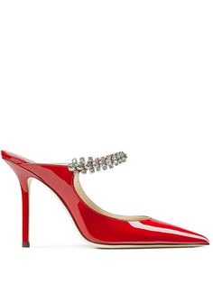 Jimmy Choo лакированные туфли-лодочки с кристаллами