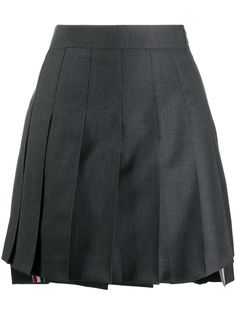 Thom Browne юбка мини асимметричного кроя со складками