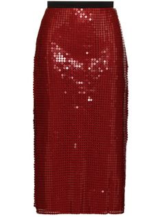 Christopher Kane декорированная юбка миди