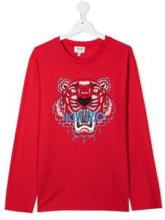 Kenzo Kids футболка с длинными рукавами и логотипом