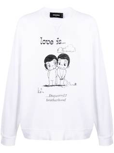 Dsquared2 толстовка с принтом Love Is
