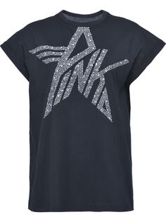 Pinko футболка с декорированным логотипом
