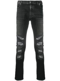 Balmain декорированные джинсы кроя слим