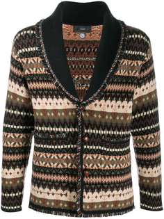 Alanui кашемировый кардиган с орнаментом