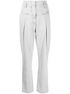 Alberta Ferretti джинсы с завышенной талией и складками