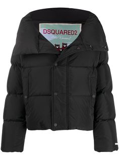 Dsquared2 пуховик с принтом на спине