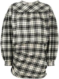 Isabel Marant Étoile платье в клетку с драпировкой