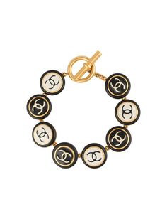 Chanel Pre-Owned браслет 1995-го года с логотипом CC