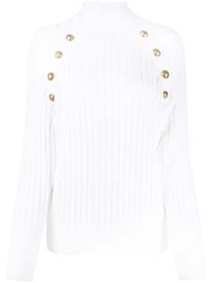 Balmain трикотажный джемпер с высоким воротником
