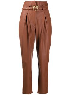Pinko прямые брюки с завышенной талией